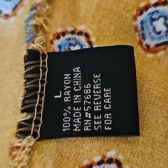 VTG Y2k Mustard Floral Ruffle Off Shoulder High-Low Prairie Boho Dress - Picture 7 of 8